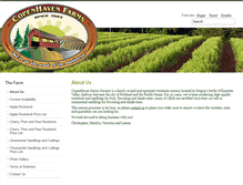 Tablet Screenshot of copenhavenfarms.com